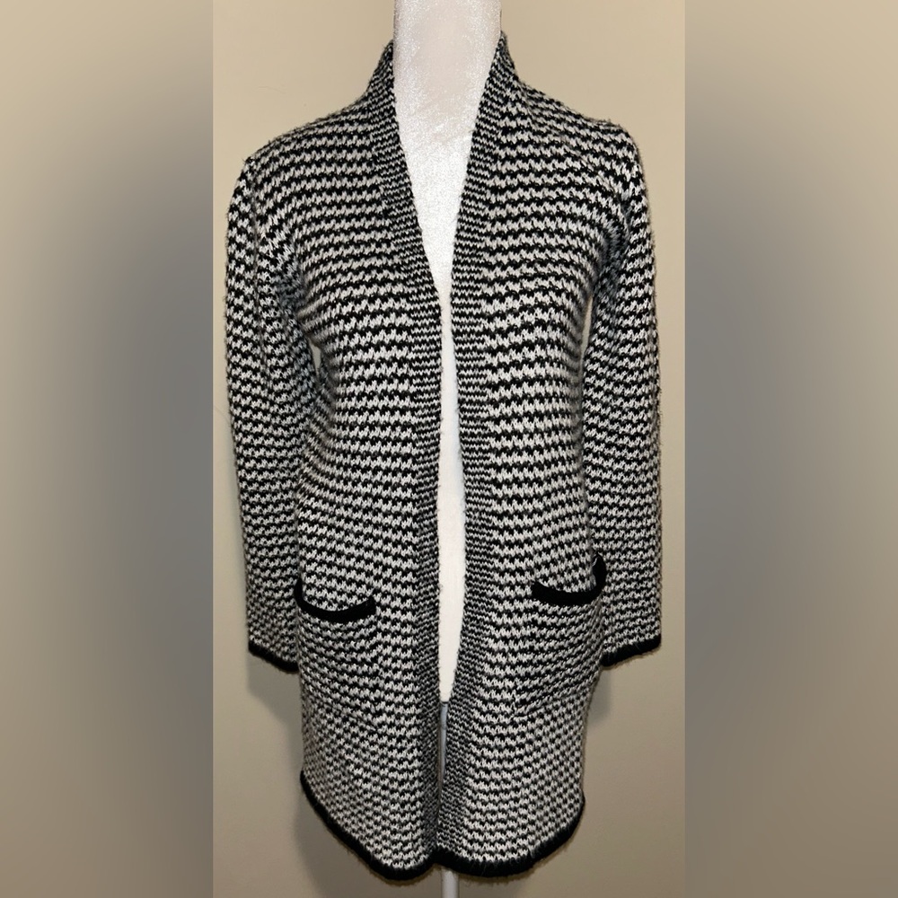 Nine West Black and White Cardigan